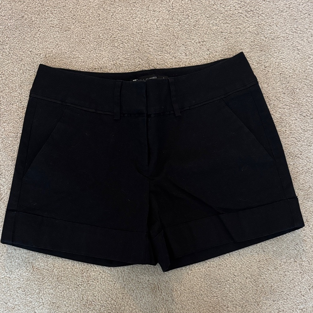 New York & Company Black High Waist Women's Shorts